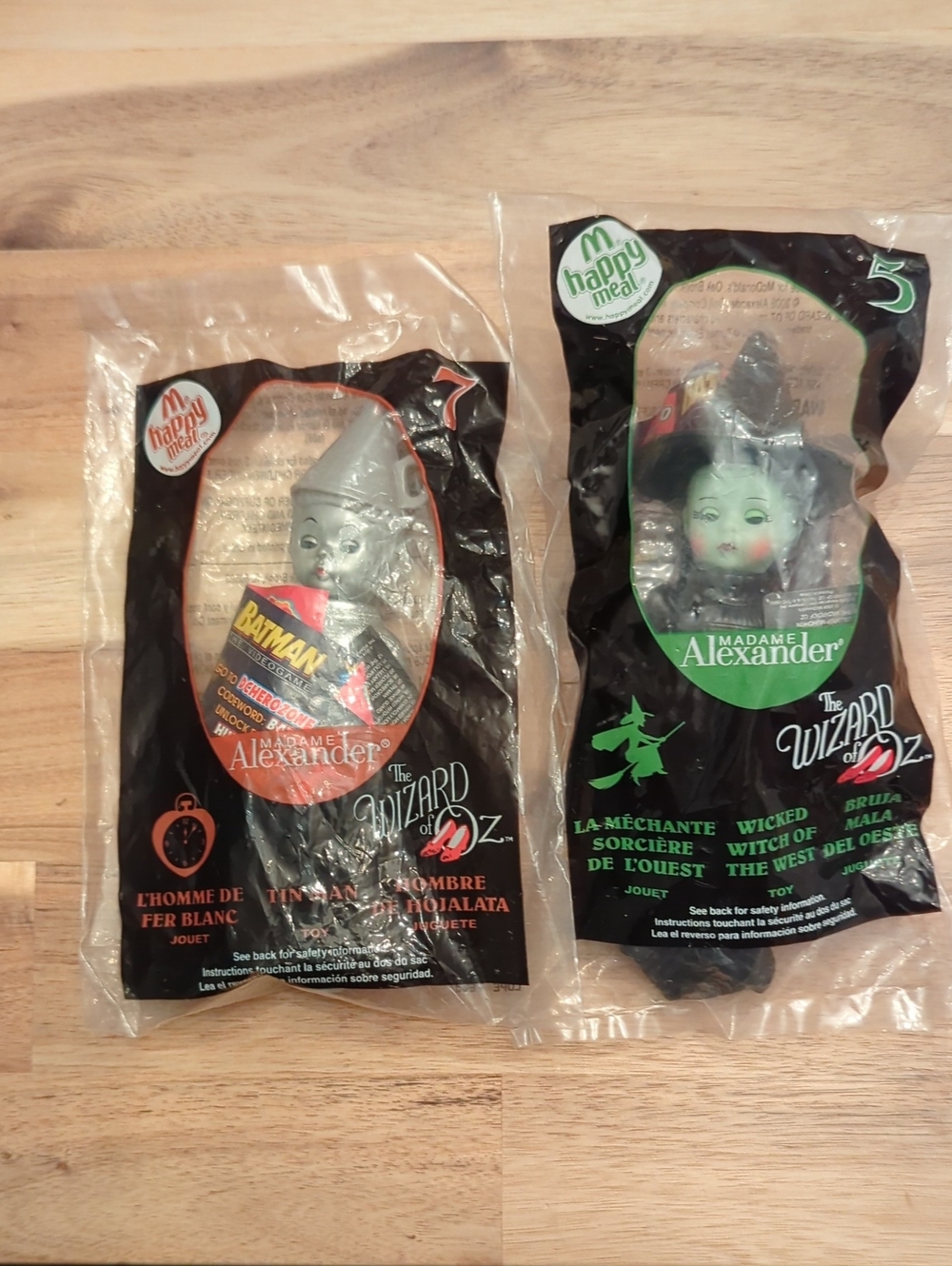 New In Packages 2 Madame Alexander Wizard Of Oz Happy Meal Toys